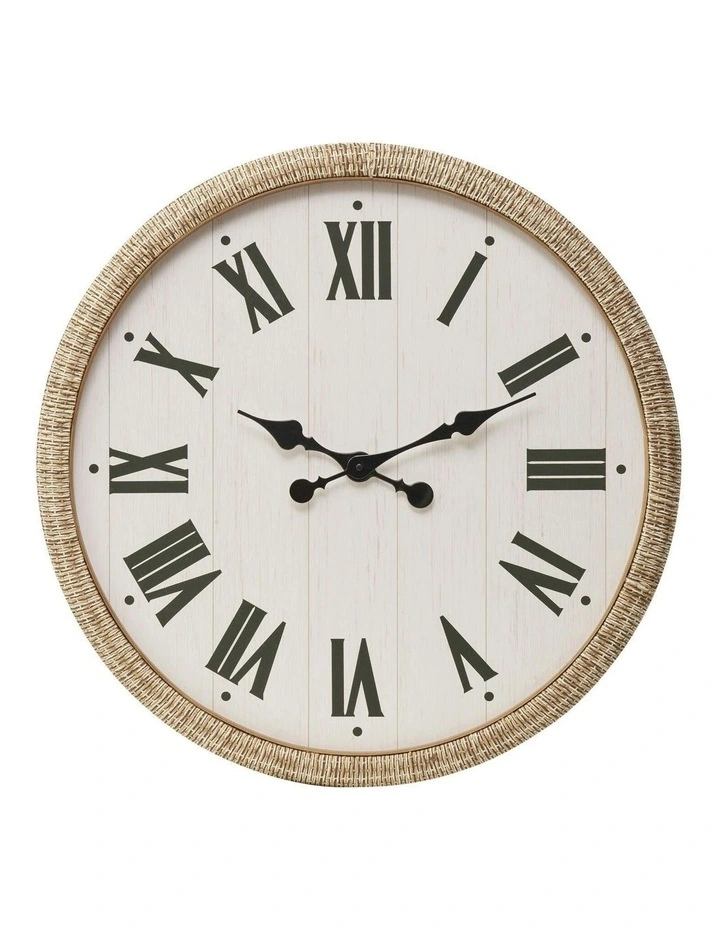 Just in Time Clock 70*4.5*70cm in White image 1