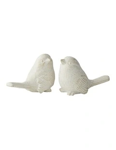 Assorted Birds 11.5*6.5*8cm in White/Gold