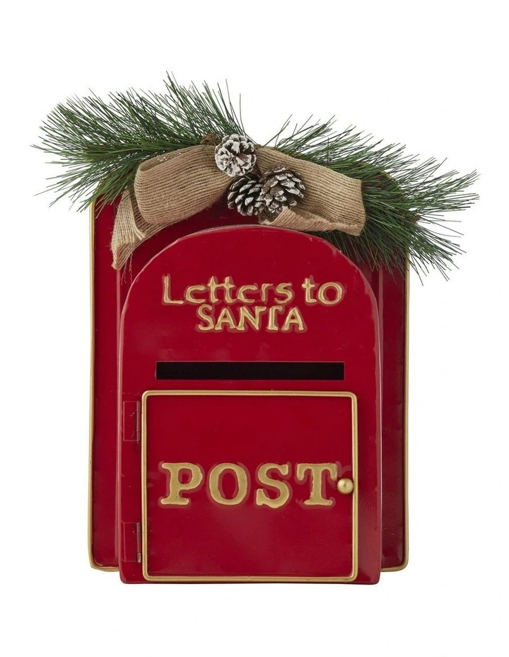 Letters To Santa Wall Hanging Post Box L20*W10*H27cm in Multi image 1