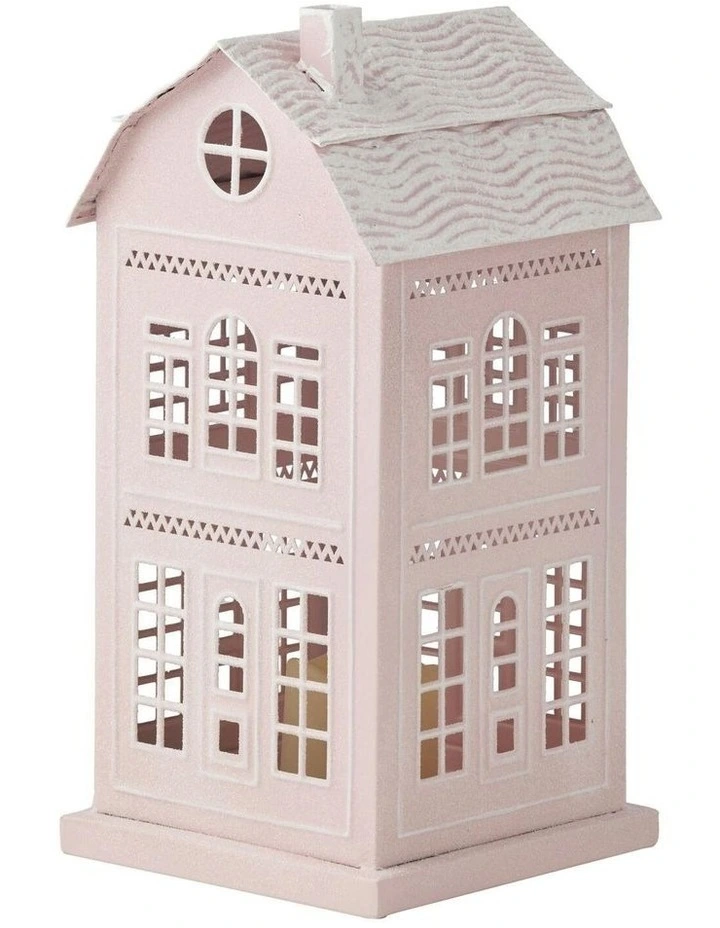 Christmas 2-Storey House L19.5*W19.5*H39cm in Pink image 1