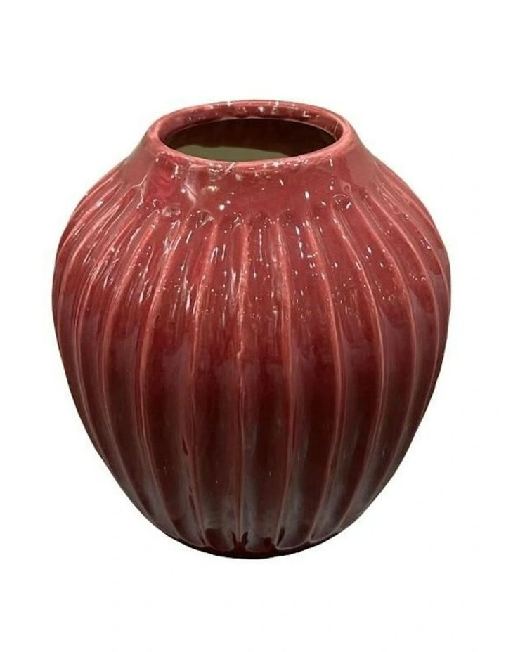 Cherry Vase Medium 20x20x22cm in Red image 1
