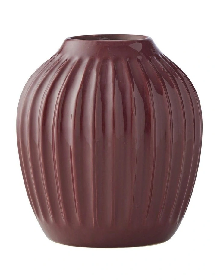 Cherry Vase Medium 20x20x22cm in Red image 2