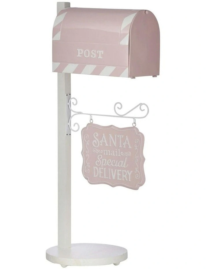 Santa Mail Letter Box L36*W29*H91.5cm in Pink image 1