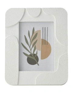 Abstract Wave 5x7 Photo Frame  21*2*26 in White