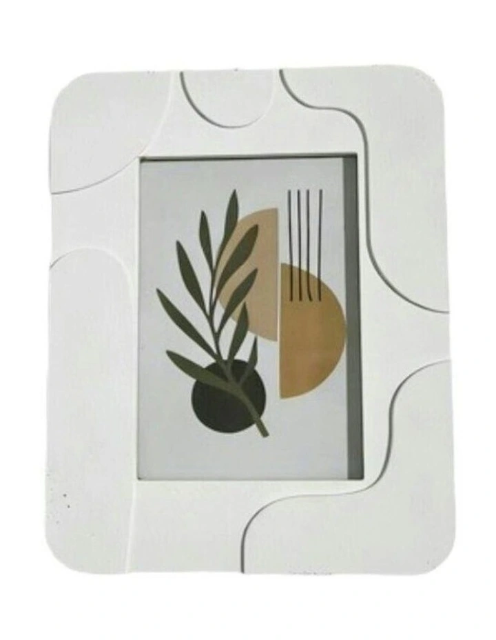 Abstract Wave 5x7 Photo Frame 21*2*26 in White image 2