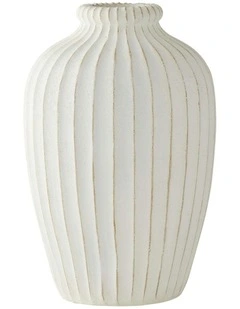 Chateau Aged Large Vase 33x33x50cm in White