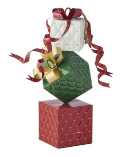 Willow & Silk Hanging Christmas Gift Boxes on Rope L21*W21*H50cm
