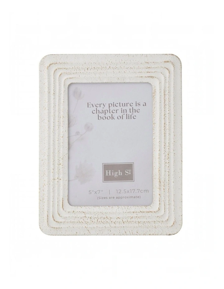 Willow & Silk Willow Distressed 5x7 Photoframe 19x1.5x24cm image 1
