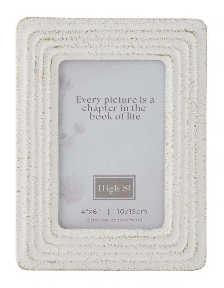Willow & Silk Willow Distressed 4x6 Photoframe 15.5x1.5x20.5cm image 1