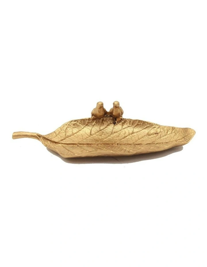 Leaf Tray 19*10*3.5 in Gold image 3
