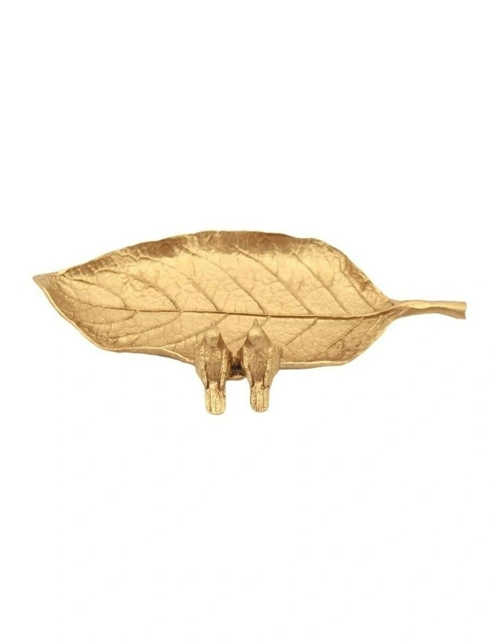 Leaf Tray 19*10*3.5 in Gold image 4