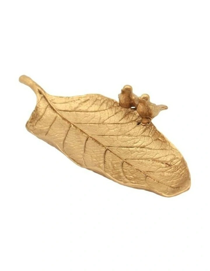 Leaf Tray 19*10*3.5 in Gold image 5
