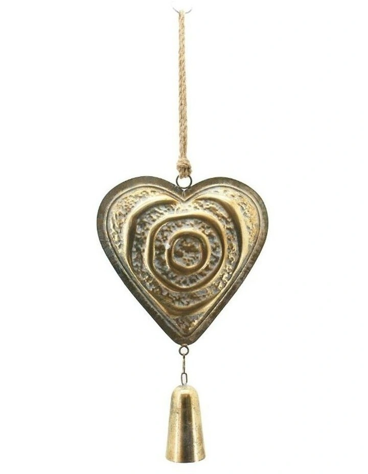 Metal Hanging Heart Decoration 28*6.5*72.5 in Gold image 2