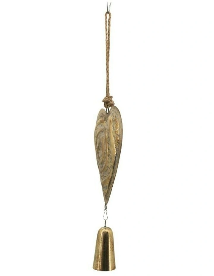 Metal Hanging Heart Decoration 28*6.5*72.5 in Gold image 3