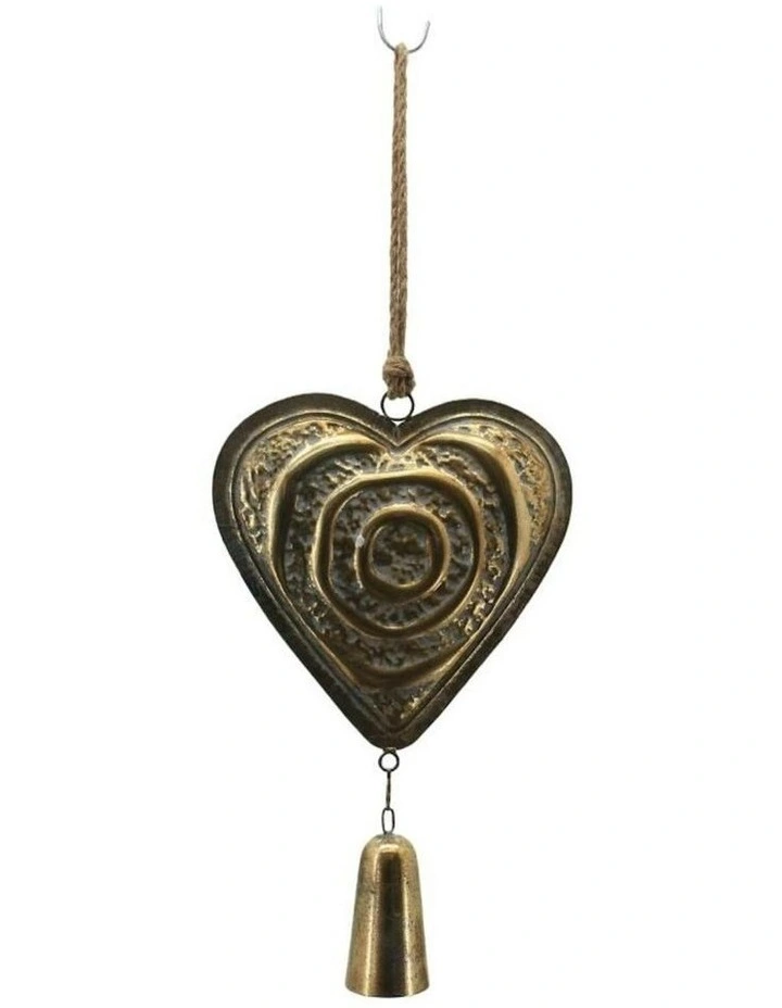 Metal Hanging Heart Decoration 28*6.5*72.5 in Gold image 5