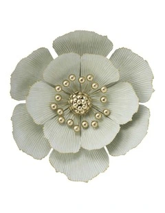 Classic Flower Large Wall Art 47.5cm in Green
