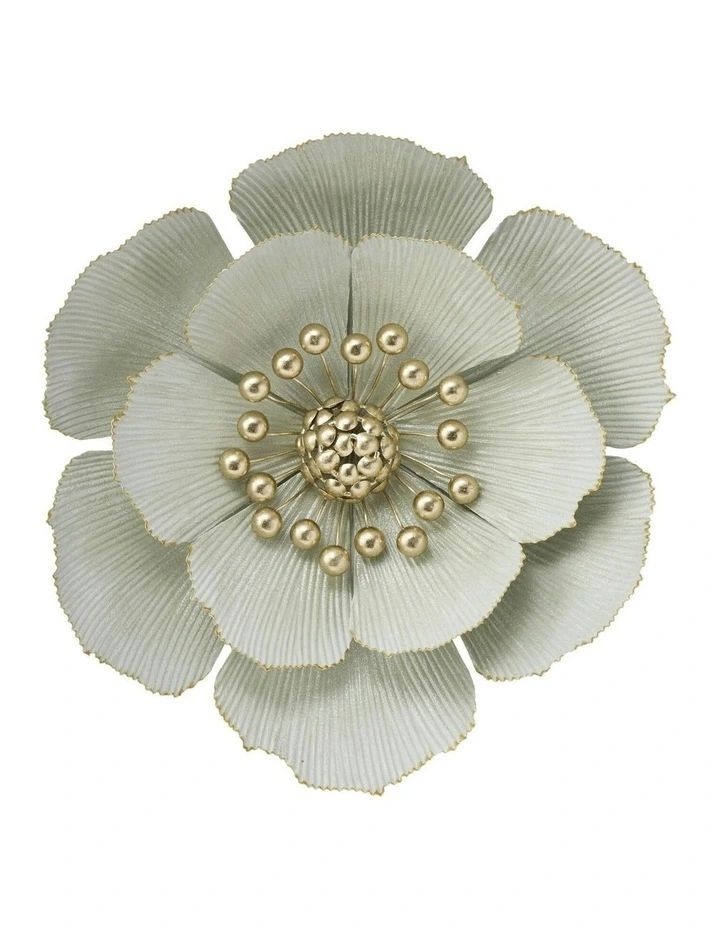 Classic Flower Large Wall Art 47.5cm in Green image 1