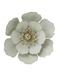 Classic Flower Medium Wall Art 38.7cm in White
