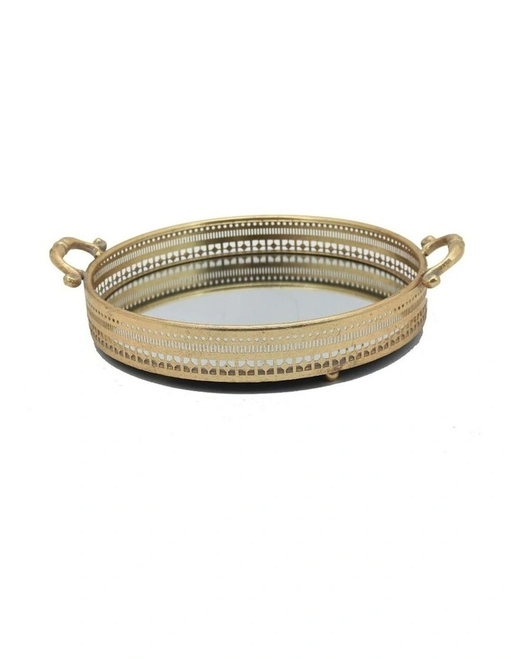 Detailed Tray 42.5*35*9 in Gold image 2