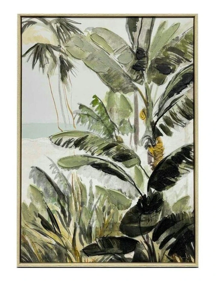 Tropical Paradise Wall Art 62.6x92.6cm in Green image 1