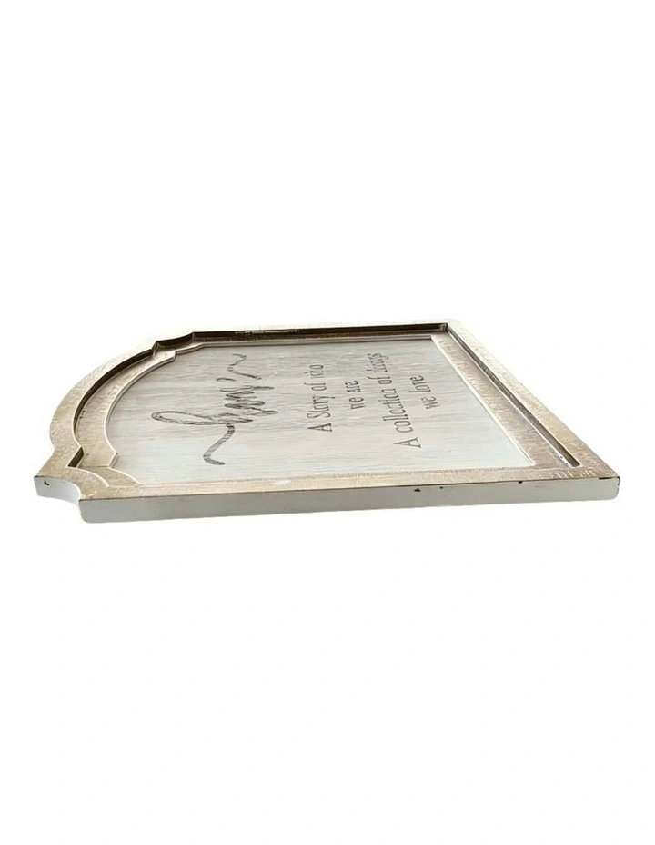 Wooden Home Wall Art 51x2x45cm in Beige image 3