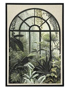 Window to Paradise Wall Art 62.6x92.6cm in Green