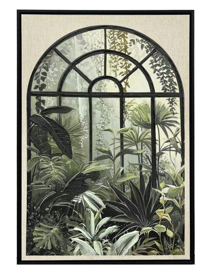 Window to Paradise Wall Art 62.6x92.6cm in Green image 1