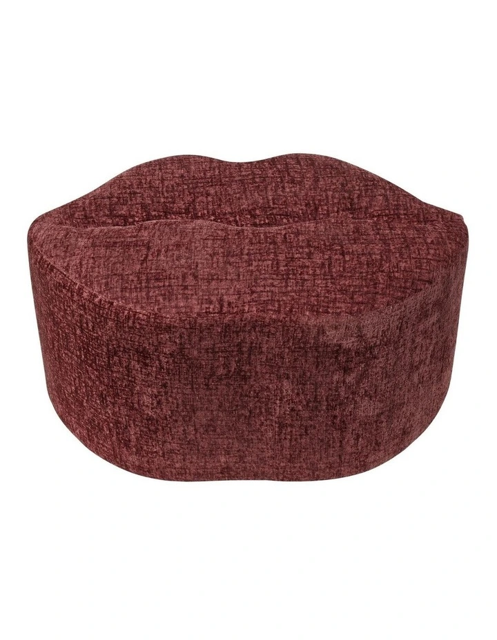 Cherry Lips Ottoman 67x36x40cm in Red image 1