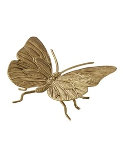 Willow & Silk Butterfly Sculpture Gold 11*8*3.5