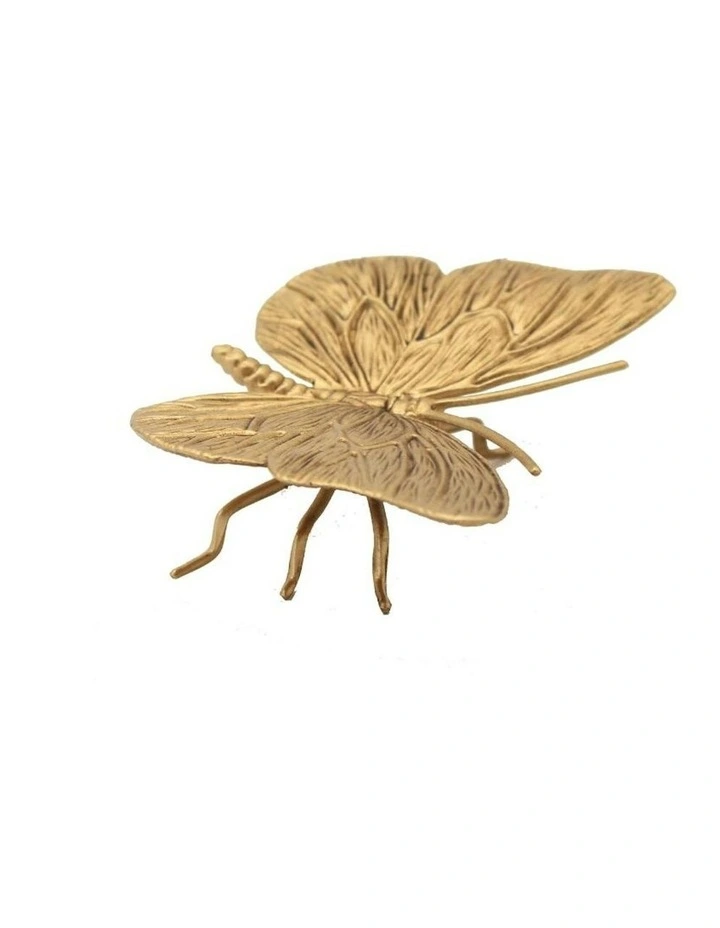 Willow & Silk Butterfly Sculpture Gold 11*8*3.5 image 2