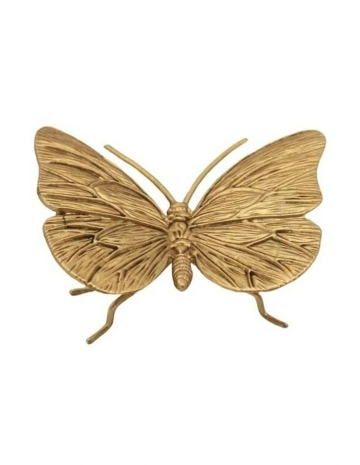 Willow & Silk Butterfly Sculpture Gold 11*8*3.5 image 3