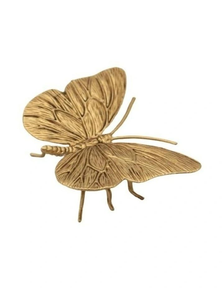 Willow & Silk Butterfly Sculpture Gold 11*8*3.5 image 4