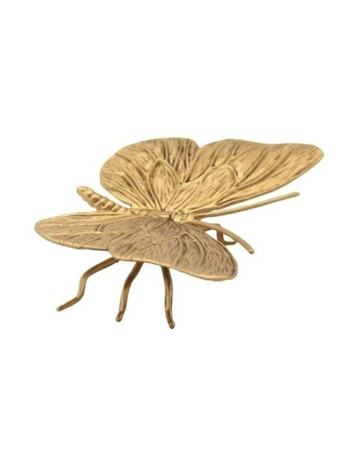 Willow & Silk Butterfly Sculpture Gold 11*8*3.5 image 5