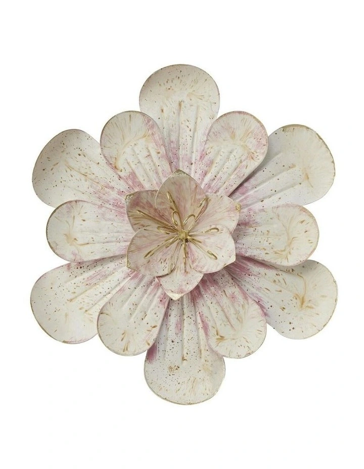 Medium Flower Wall Art 34x34x5.5cm in Pink image 1