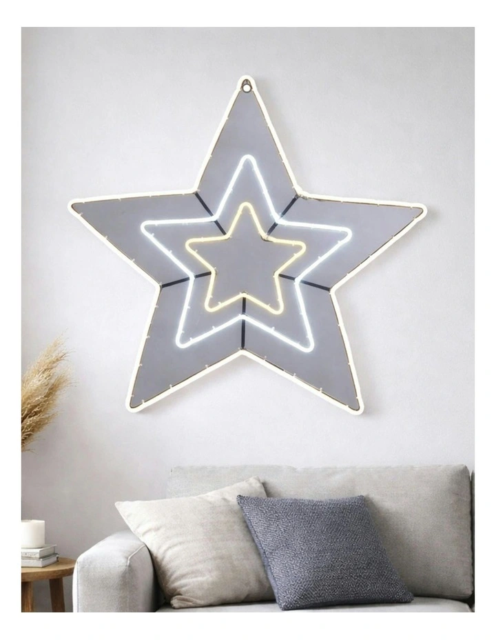 Neon Star Light 80cm in Multi image 2