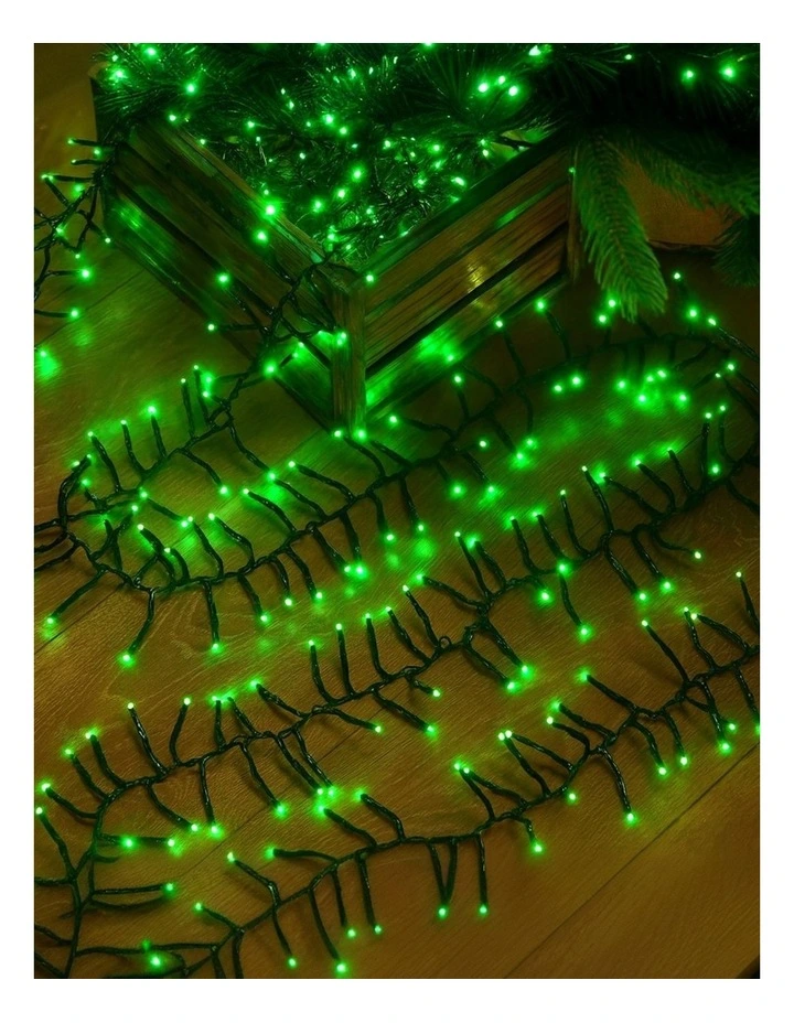 500 LED Connectable Cluster Light in Green image 4
