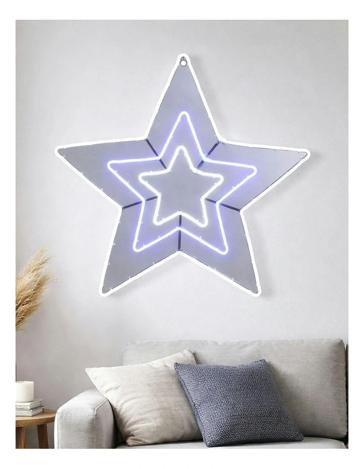 Neon Star 80cm in Multi image 2