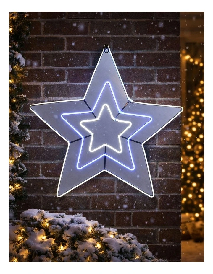 Neon Star 80cm in Multi image 3