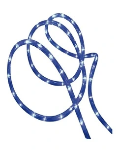 Solar Powered LED Rope Light 10m in Blue