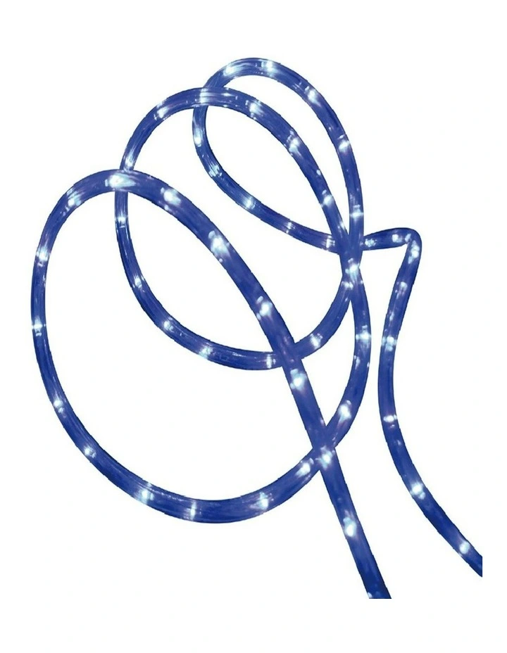Solar Powered LED Rope Light 10m in Blue image 1