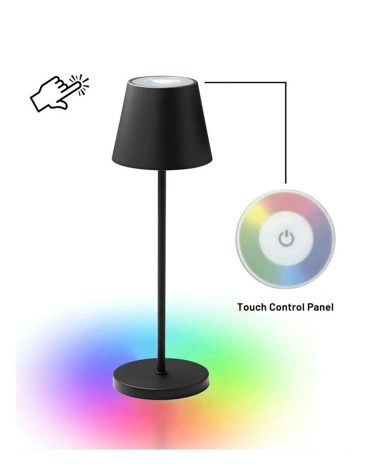 Enoki Portable RGB Table Lamp in Black image 2