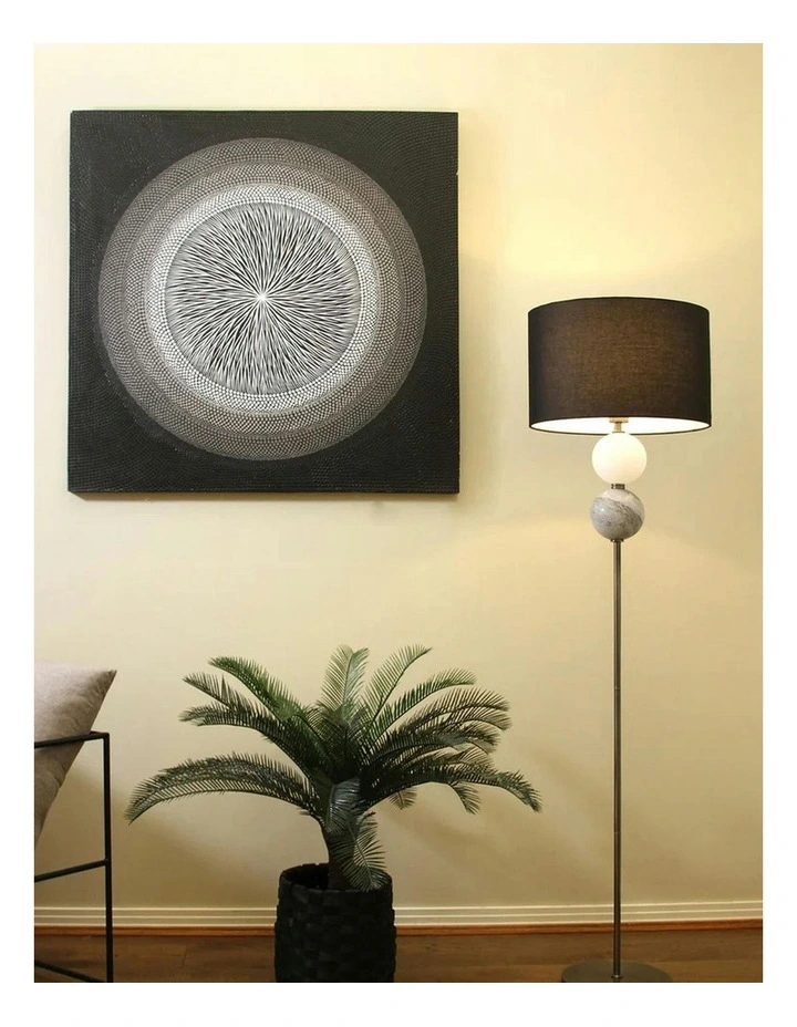 Murano Floor Lamp in Pewter image 3