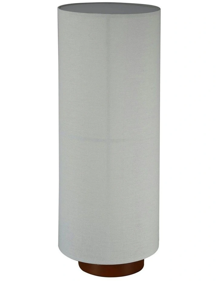 Ailsa Linen Floor Lamp in White image 2