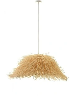 Harley Rattan Pendant Light in Beige