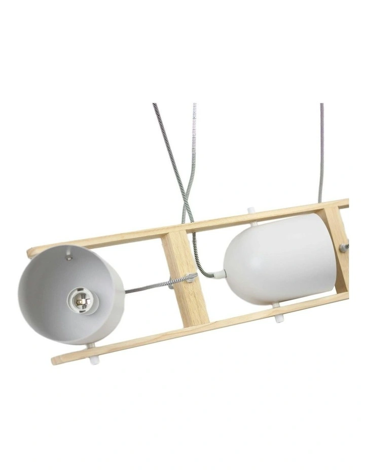 Pivota 3 Lights Pendant Light in White image 3