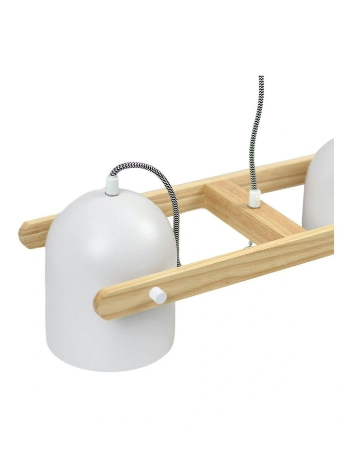 Pivota 3 Lights Pendant Light in White image 4