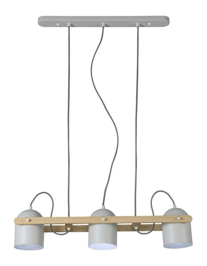 Pivota 3 Lights Pendant Light in White image 5