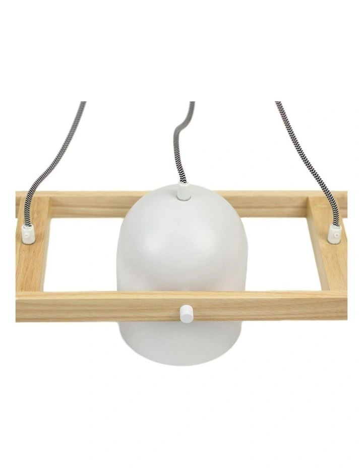 Pivota 3 Lights Pendant Light in White image 6