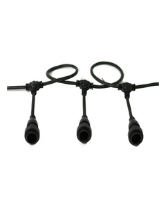 Outdoor Hanging Festoon Belt String Light in Black