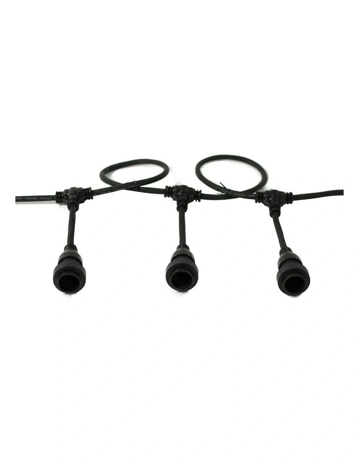 Outdoor Hanging Festoon Belt String Light in Black image 2